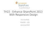 ESPC 14 - TH22 - Enhance SharePoint 2013 with Responsive Web Design