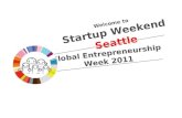 StartupWeekend Seattle - Nov 11th-13th 2011