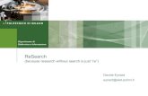 ReSearch - Searching for Researchers