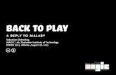 Back to Play: A Reply to Malaby