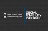 Social Usability Workshop @ LIFT13