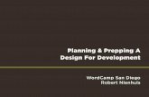 Planning & Prepping A Design For Development