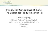 Product Management 101:  The Search for Product-Market Fit