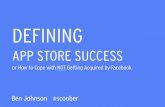 Defining App Store Success: Or How To Cope with NOT Getting Acquired by Facebook