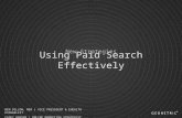 New Strategies for Using Paid Search Effectively