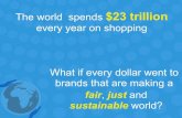 Our shopping can create a better world