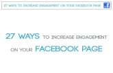27 ways to increase engagement on your facebook page