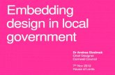 Embedding Design in Local Government