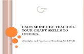 Earn money from teaching craft