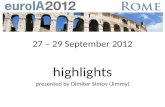 EuroIA 2012 highlights