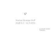 Startup Strategy Stuff