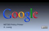 NET303 Online Policy Primer - Google