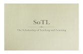 The Scholarship of Teaching and Learning