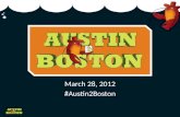 Austin2Boston: Sharing Learnings from SXSWi 2012