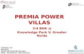 Premia Power Villas Greater Noida 3,4 BHK Booking Now @ 0% Brokerage