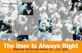 The User Is Always Right: Making Personas Work for Your Site