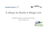 5 Ways to Build a Mega List