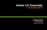 Mobile UX Essentials