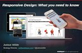 Responsive Design - What you need
