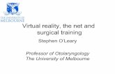 Prof. Stephen O'Leary, University of Melbourne - Growing Virtual Reality in the Higher Education sphere
