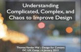 Understanding complicated complex and chaos