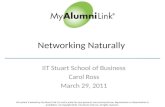 Networking Naturally Program - IIT Stuart, March 29 2011
