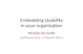 Embedding usability in your organisation