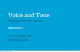 Voice and tone preview