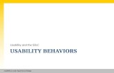 Usability behaviors: Usability and the SDLC