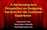 A Performing Arts Perspective on Designing Services for the Customer Experience