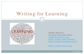 Writing for training