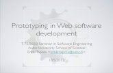 Prototyping in Web Software Development