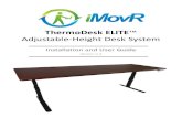 ThermoDesk ELITE Adjustable-Height Desk System - Installation and User Manual