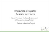 Interaction Guide for Gestural Interfaces