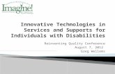 Innovative Technologies in Services and Supports for Individuals with Disabilities
