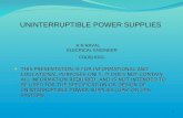 Uninterruptible power supplies ANR
