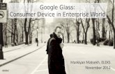 Google glass - consumer device in enterprise world