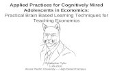 Applied Practices For Cognitively Mired Adolescents In Economics(Presentation)