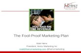 The Fool-Proof Marketing Plan