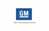 Earning Presentation of General Motors: Q3 2007