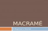 Project #3: Online Process- Macrame