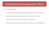2012 (Spring) - Professional Development (PLE)