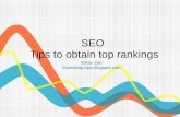 SEO Overview.. Tips for Succesful SEO practise