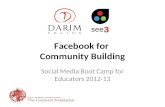 Facebook for Community Building