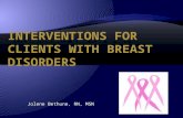 Interventions For Clients With Breast Cancer