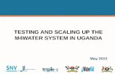 Testing and scaling up of mobile for water