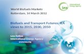 Biofuels and Transport Futures: IEA views to 2015, 2030 & 2050