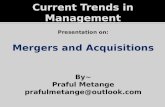 Merger & acquisition with case study