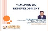 Taxation in redevelopment of Property