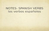 Spanish verbs notes